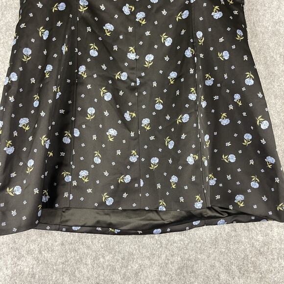 Revolve WeWoreWhat Strapless Peplum Ditsy Floral Mini Dress Women 16 Matte Satin - Picture 13 of 16